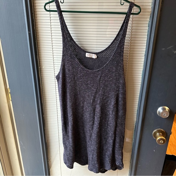 Velvet by graham and Spencer size large navy blue skinny strap dress tunic beach - Picture 1 of 7